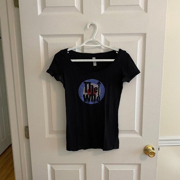 NEXT LEVEL APPAREL Black Bodycon The Who Band Short Sleeve T Shirt Size S - Picture 1 of 8